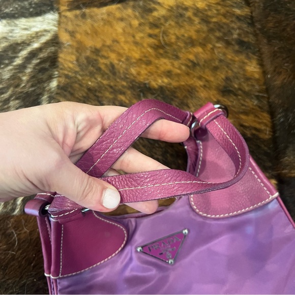 Vintage Prada Nylon and Leather Shoulder Bag - Picture 7 of 11